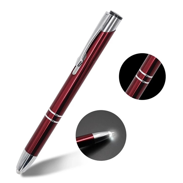 Ballpoint pen made of aluminum with a stylus on top and... from ASI 37218 Athena Promo (tm)
