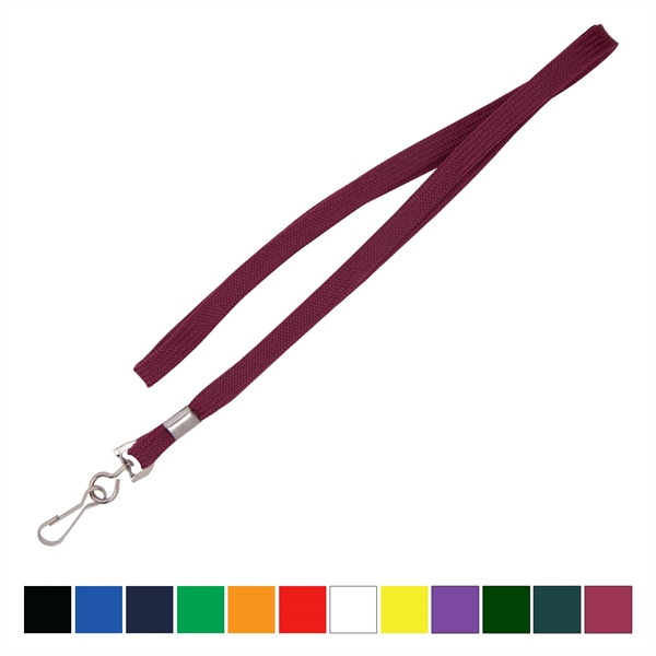 36" x 3/8" non-breakaway crimped tube lanyard cord with swivel hook... from ASI 62088 IDProductsource