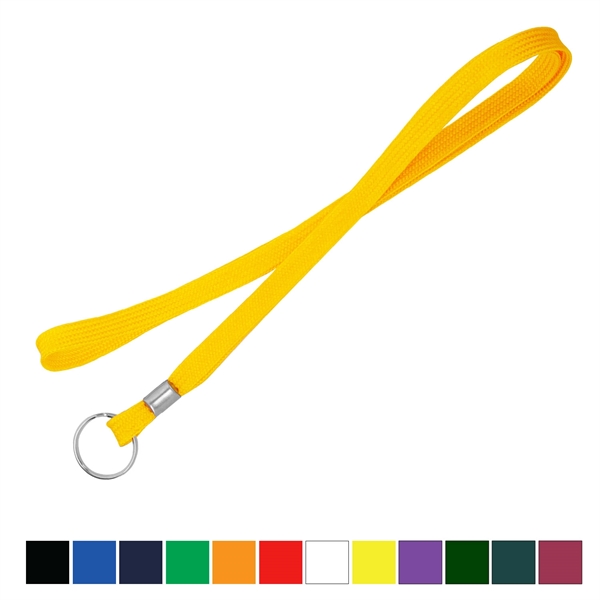 36" x 3/8" non-breakaway tube style lanyard cord with split ring... from ASI 62088 IDProductsource