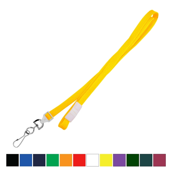 36" x 3/8" blank breakaway style tube lanyard with swivel hook... from ASI 62088 IDProductsource