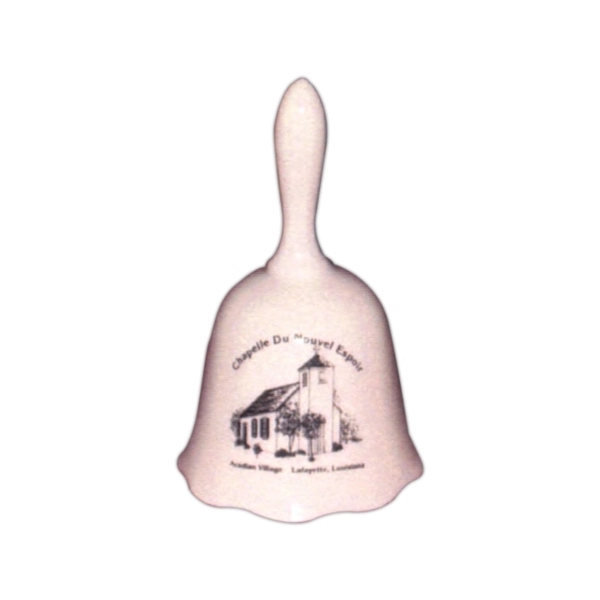 Straight handle traditional shape porcelain bell. Available in 3 sizes... from ASI 68878 Mar's Line / Mar's Promotions / MAR's Line Mars China Collection
