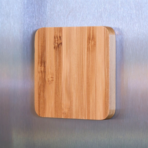 Square magnet with eco-friendly bamboo construction that measures 2.5" x 2.5"x... from ASI 99030 Zipline / Zipline®