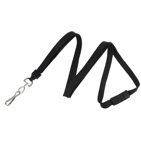 36" x 3/8" blank breakaway style tube lanyard with swivel hook... from ASI 62088 IDProductsource