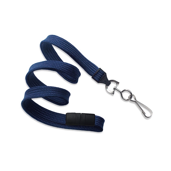 36" x 3/8" blank breakaway style tube lanyard with swivel hook... from ASI 62088 IDProductsource