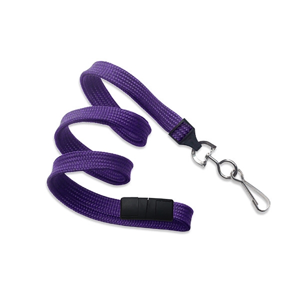 36" x 3/8" blank breakaway style tube lanyard with swivel hook... from ASI 62088 IDProductsource