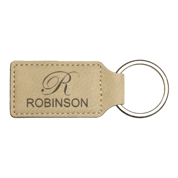 Leatherette key tag with metal ring.... from ASI 59080 Halls & Company