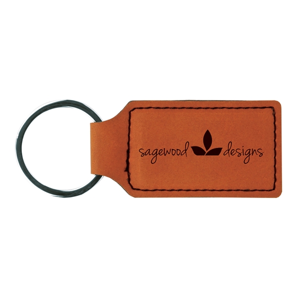 Leatherette key tag with metal ring.... from ASI 59080 Halls & Company