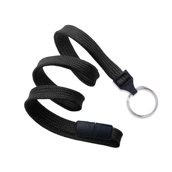 36" x 3/8" blank tube breakaway style lanyard with split ring... from ASI 62088 IDProductsource