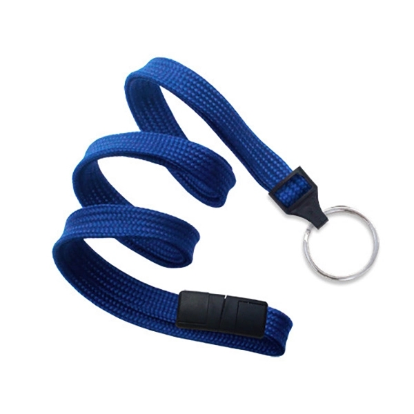 36" x 3/8" blank tube breakaway style lanyard with split ring... from ASI 62088 IDProductsource