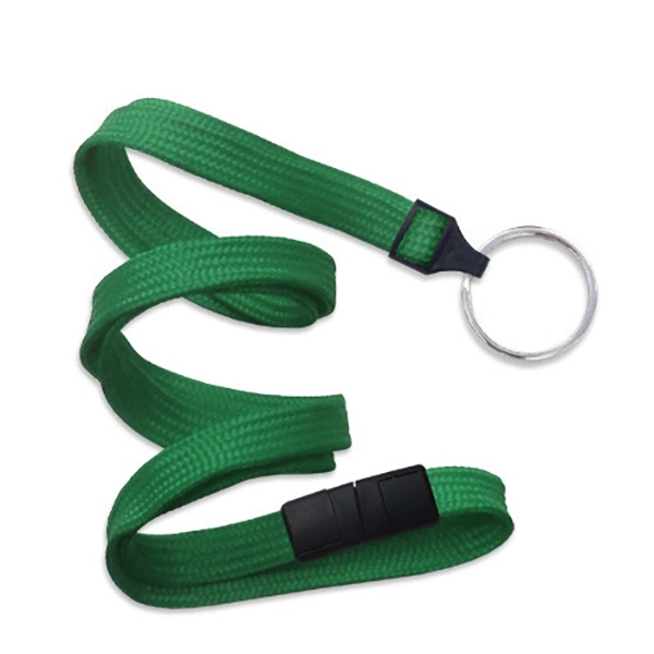 36" x 3/8" blank tube breakaway style lanyard with split ring... from ASI 62088 IDProductsource