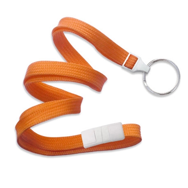 36" x 3/8" blank tube breakaway style lanyard with split ring... from ASI 62088 IDProductsource