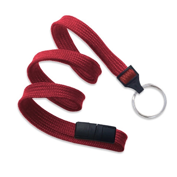 36" x 3/8" blank tube breakaway style lanyard with split ring... from ASI 62088 IDProductsource