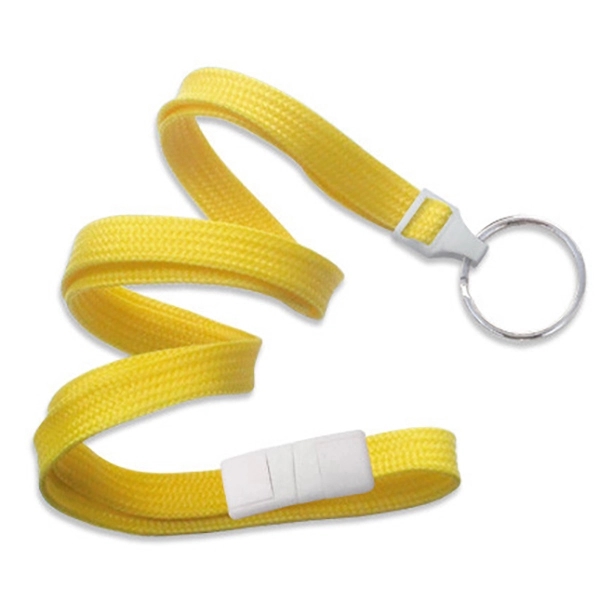 36" x 3/8" blank tube breakaway style lanyard with split ring... from ASI 62088 IDProductsource