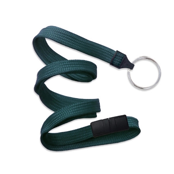 36" x 3/8" blank tube breakaway style lanyard with split ring... from ASI 62088 IDProductsource