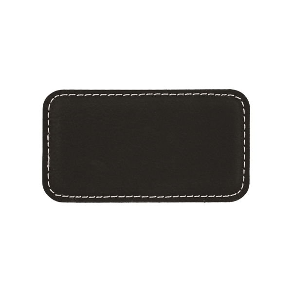 3 1/4" x 1 3/4" x 3/16" rectangular PU leather name... from ASI 74601 Calico