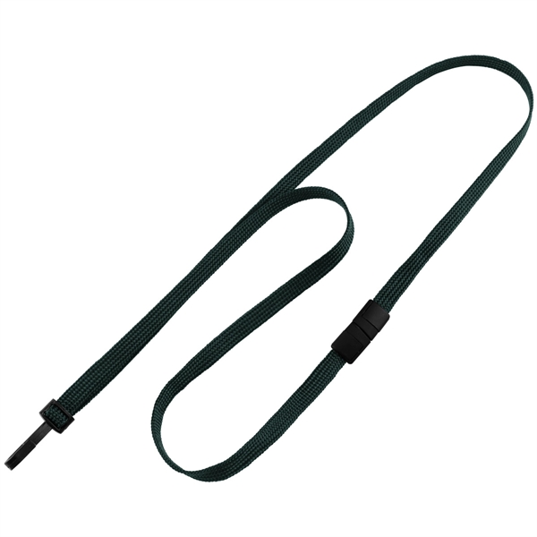 36" x 3/8" blank breakaway style tube lanyard with narrow plastic... from ASI 62088 IDProductsource