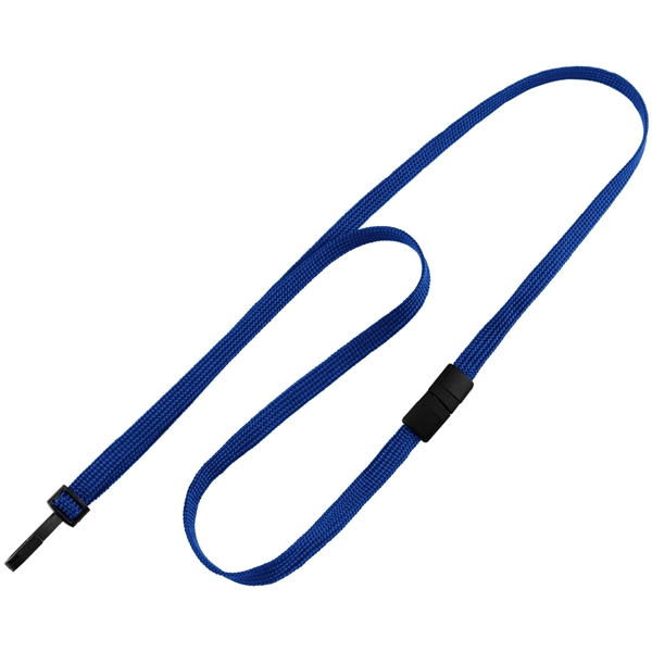 36" x 3/8" blank breakaway style tube lanyard with narrow plastic... from ASI 62088 IDProductsource