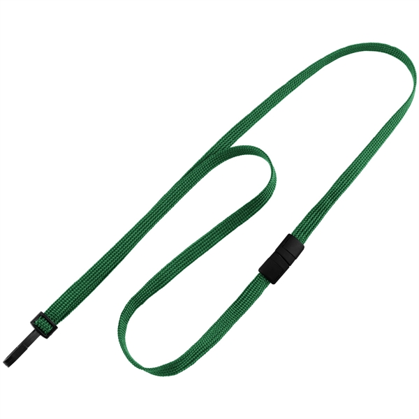36" x 3/8" blank breakaway style tube lanyard with narrow plastic... from ASI 62088 IDProductsource