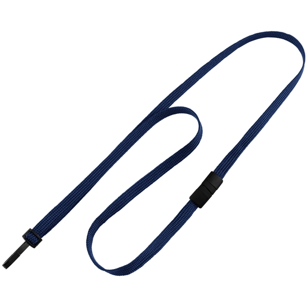 36" x 3/8" blank breakaway style tube lanyard with narrow plastic... from ASI 62088 IDProductsource
