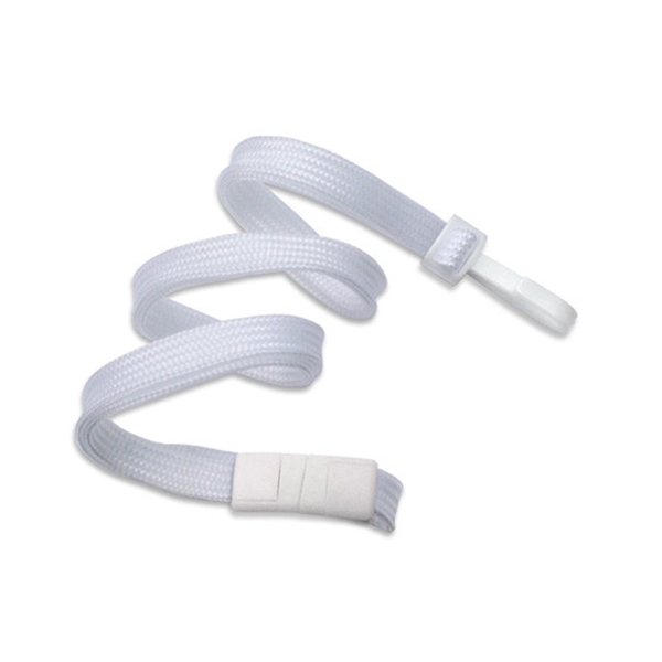 36" x 3/8" blank breakaway style tube lanyard with narrow plastic... from ASI 62088 IDProductsource