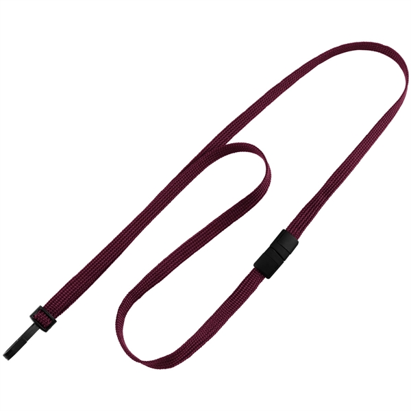 36" x 3/8" blank breakaway style tube lanyard with narrow plastic... from ASI 62088 IDProductsource