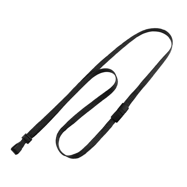 36" x 3/8" blank breakaway style tube lanyard with wide plastic... from ASI 62088 IDProductsource