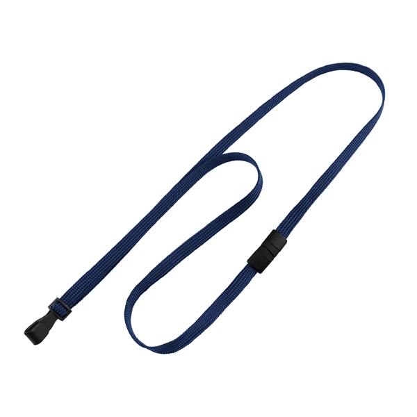 36" x 3/8" blank breakaway style tube lanyard with wide plastic... from ASI 62088 IDProductsource