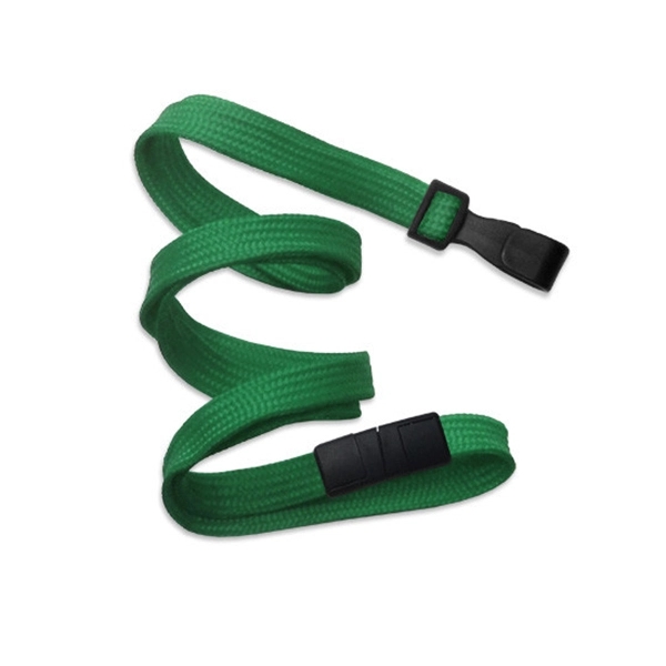 36" x 3/8" blank breakaway style tube lanyard with wide plastic... from ASI 62088 IDProductsource