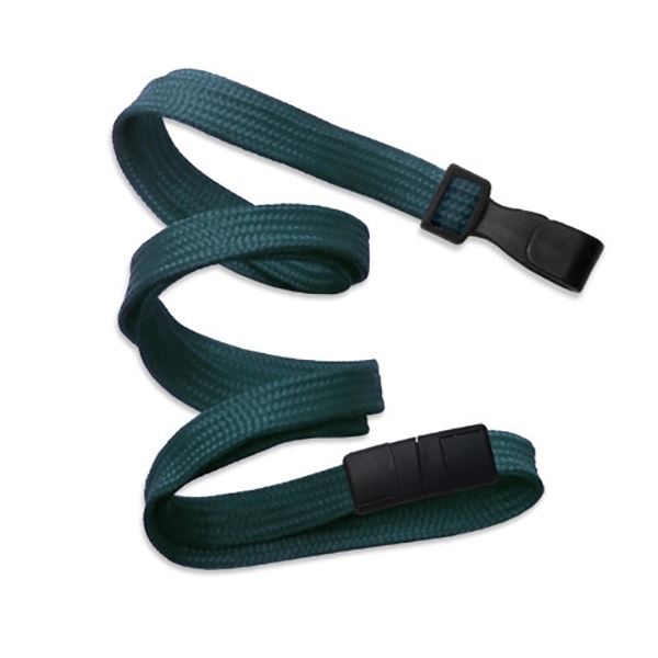 36" x 3/8" blank breakaway style tube lanyard with wide plastic... from ASI 62088 IDProductsource