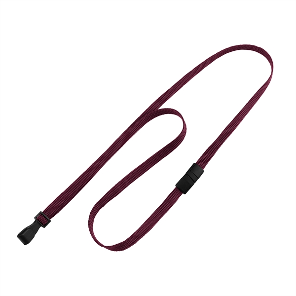 36" x 3/8" blank breakaway style tube lanyard with wide plastic... from ASI 62088 IDProductsource