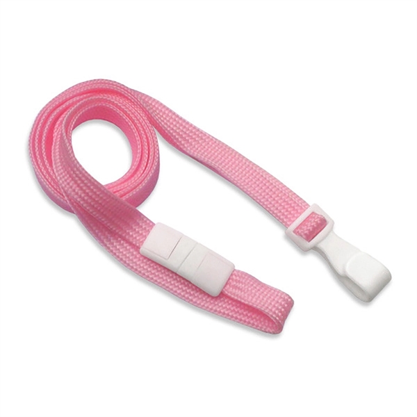 36" x 3/8" blank breakaway style tube lanyard with wide plastic... from ASI 62088 IDProductsource