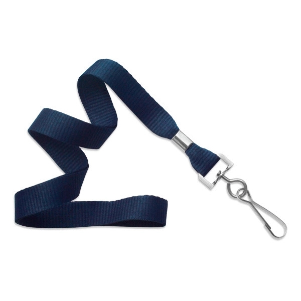 5/8" thick blank flat polyester lanyard with swivel hook in packs... from ASI 62088 IDProductsource