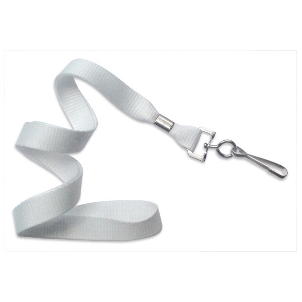 5/8" thick blank flat polyester lanyard with swivel hook in packs... from ASI 62088 IDProductsource