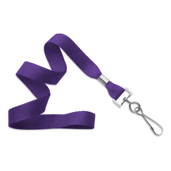 5/8" thick blank flat polyester lanyard with swivel hook in packs... from ASI 62088 IDProductsource