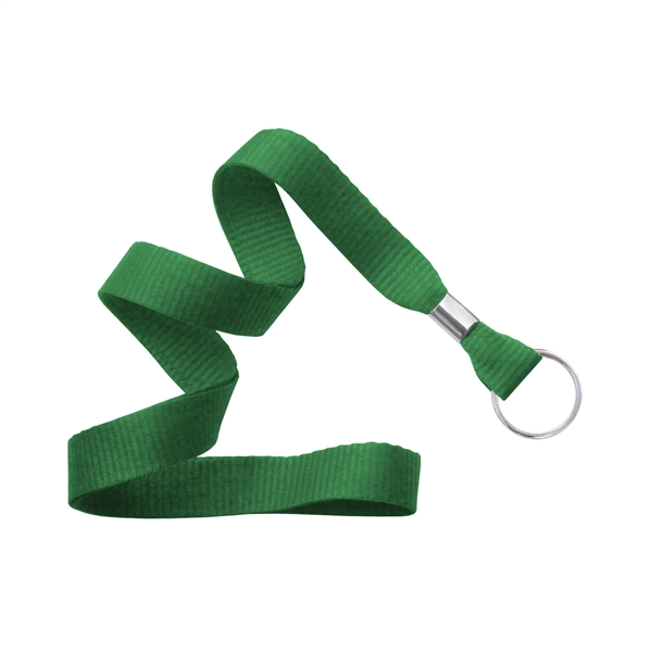 5/8" thick blank flat polyester lanyard with split ring in packs... from ASI 62088 IDProductsource
