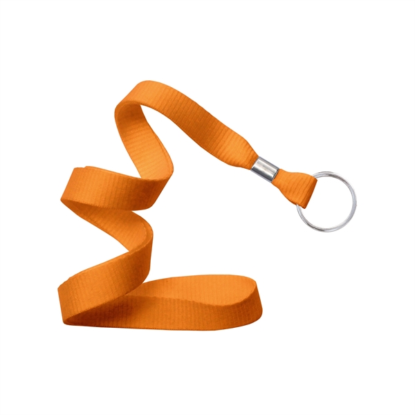 5/8" thick blank flat polyester lanyard with split ring in packs... from ASI 62088 IDProductsource