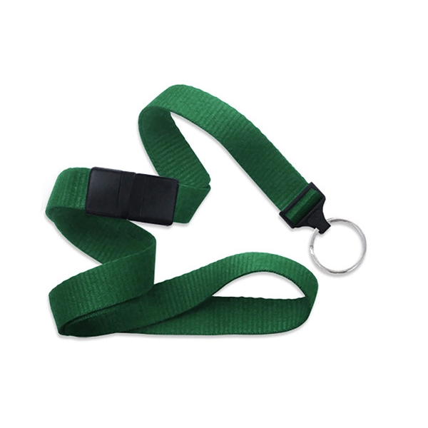 5/8" thick blank flat polyester breakaway lanyard with split ring in... from ASI 62088 IDProductsource
