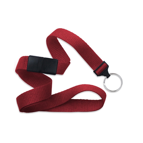 5/8" thick blank flat polyester breakaway lanyard with split ring in... from ASI 62088 IDProductsource