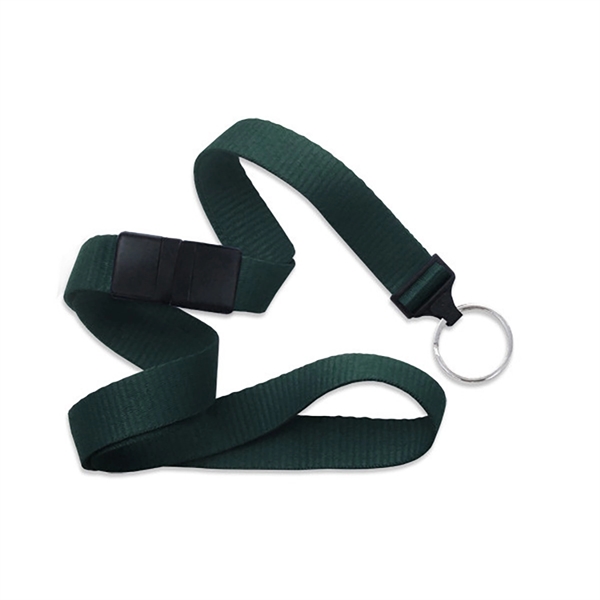5/8" thick blank flat polyester breakaway lanyard with split ring in... from ASI 62088 IDProductsource