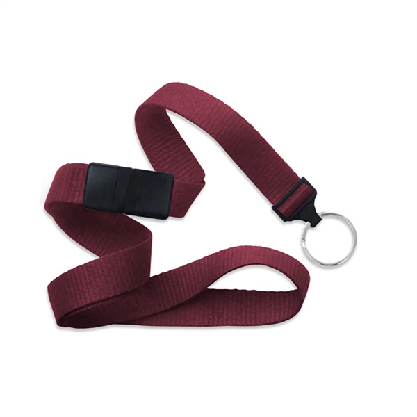 5/8" thick blank flat polyester breakaway lanyard with split ring in... from ASI 62088 IDProductsource