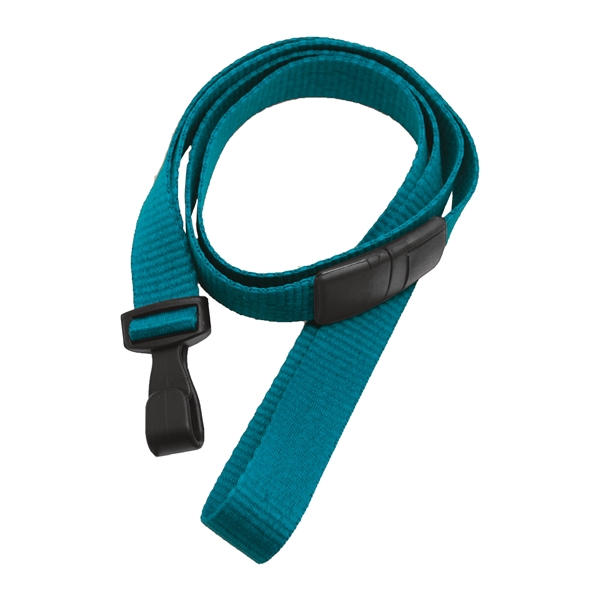 36" x 5/8" flat blank polyester breakaway lanyard with wide plastic... from ASI 62088 IDProductsource