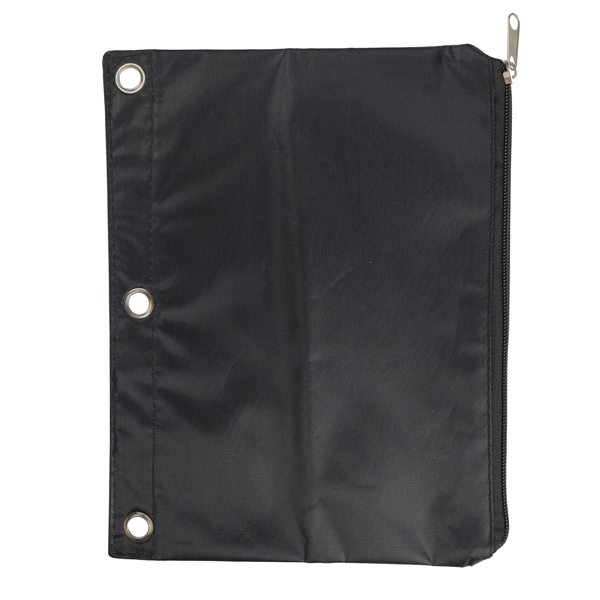 Sturdy poylester zippered pouch. Three hole punch ready.... from ASI 79840 The Proinnovative Line