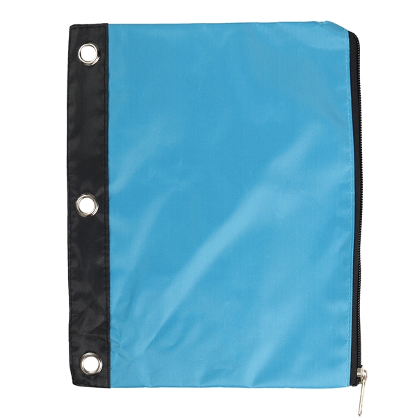 Sturdy poylester zippered pouch. Three hole punch ready.... from ASI 79840 The Proinnovative Line