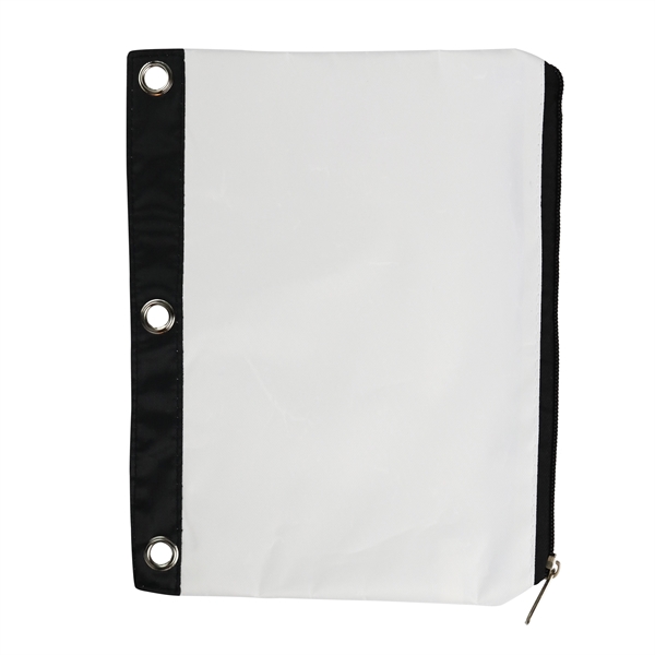 Sturdy poylester zippered pouch. Three hole punch ready.... from ASI 79840 The Proinnovative Line