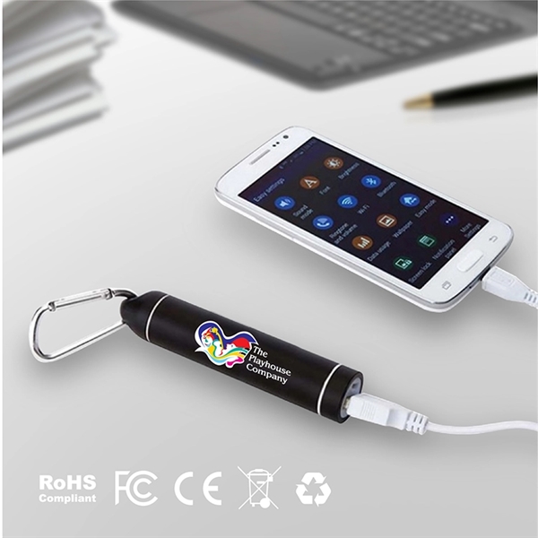 The Portable Cylinder USB Power Bank features a 2200 mAh electric... from ASI 30112 ACE Products