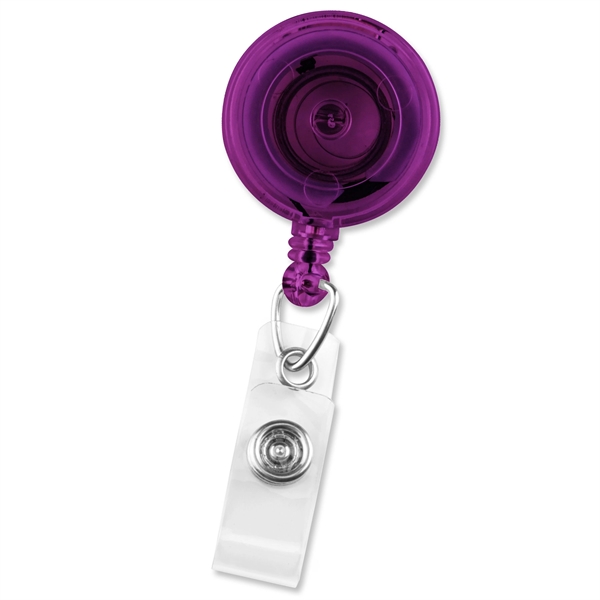 Economical translucent badge reels come with a slide-type belt clip and... from ASI 79898 Promovision / PROMOVISION