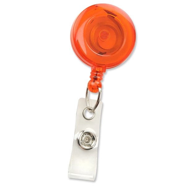 Economical translucent badge reels come with a slide-type belt clip and... from ASI 79898 Promovision / PROMOVISION