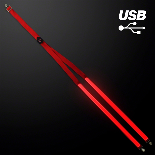 Rechargeable Red Light Up Suspenders: Blank Pricing... from ASI 34194 ALightPromos