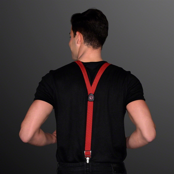 Rechargeable Red Light Up Suspenders: Blank Pricing... from ASI 34194 ALightPromos