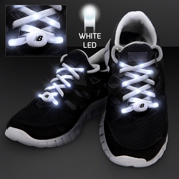 Blank or imprinted. Light Up Shoelaces for Night Runs Come With... from ASI 34194 ALightPromos / Alight Promotional Products